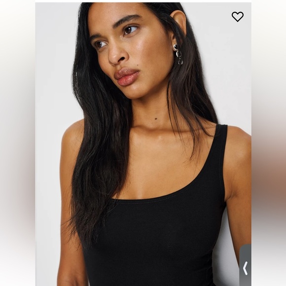 Reformation Black Sleeveless Scoop Neck Midi Sundress - Picture 2 of 10